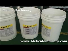 دستگاه برچسب زنی ظروف گرد اتوماتیک برای سطل رنگ