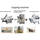 Engine Oil Bottle Linear Automatic Screw Capping Machine Pressing And Screw Cap