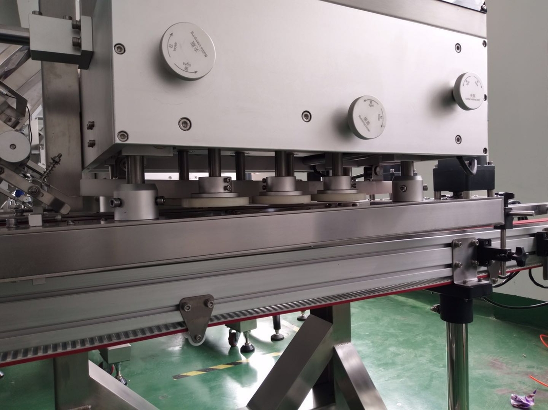 ماشین درپوش نوع خطی کنترل PLC برای بطری های با ارتفاع 50-250 میلی متر
