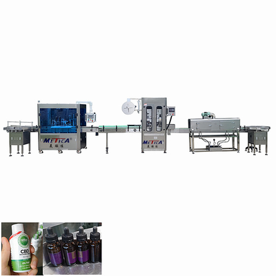 دستگاه پرکن بطری و برچسب زدن مایعات خوراکی 0.6-0.8Mpa دستگاه پرکن بطری شیشه ای