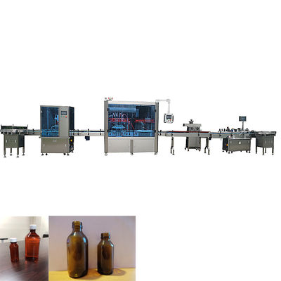 خط تولید بطری 8000 میلیمتری دستگاه پرکن شربت اتوماتیک